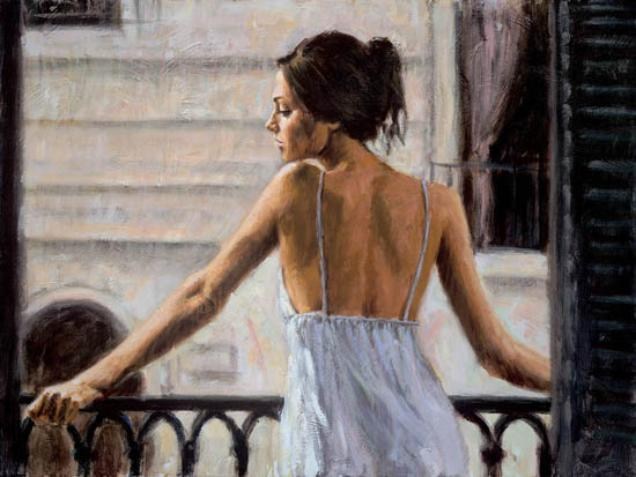 Fabian Perez Balcony at Buenos Aires II